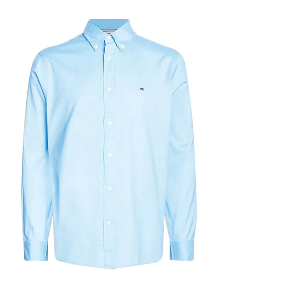 Tommy Hilfiger Flex Poplin RF Shirt Sleepy Blue
