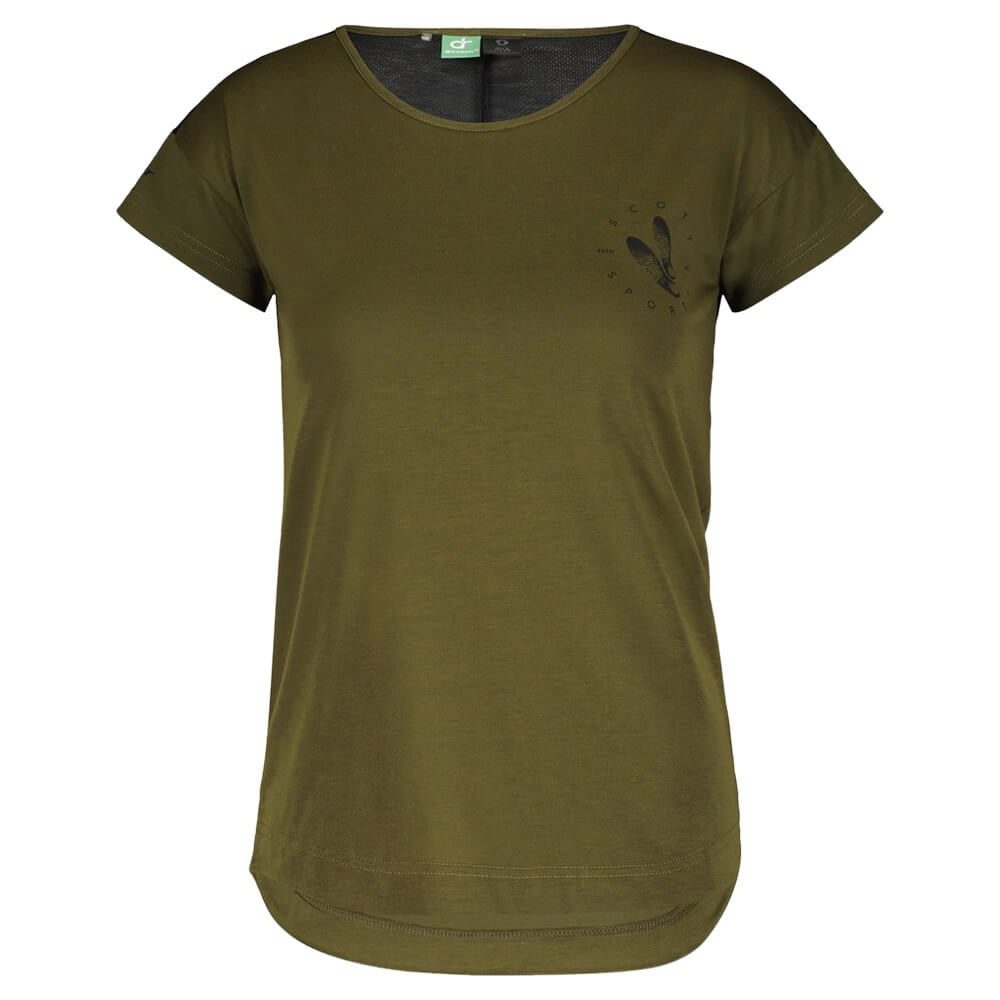 SCOTT W's Trail Flow DRI Shirt Fir Green/ Black