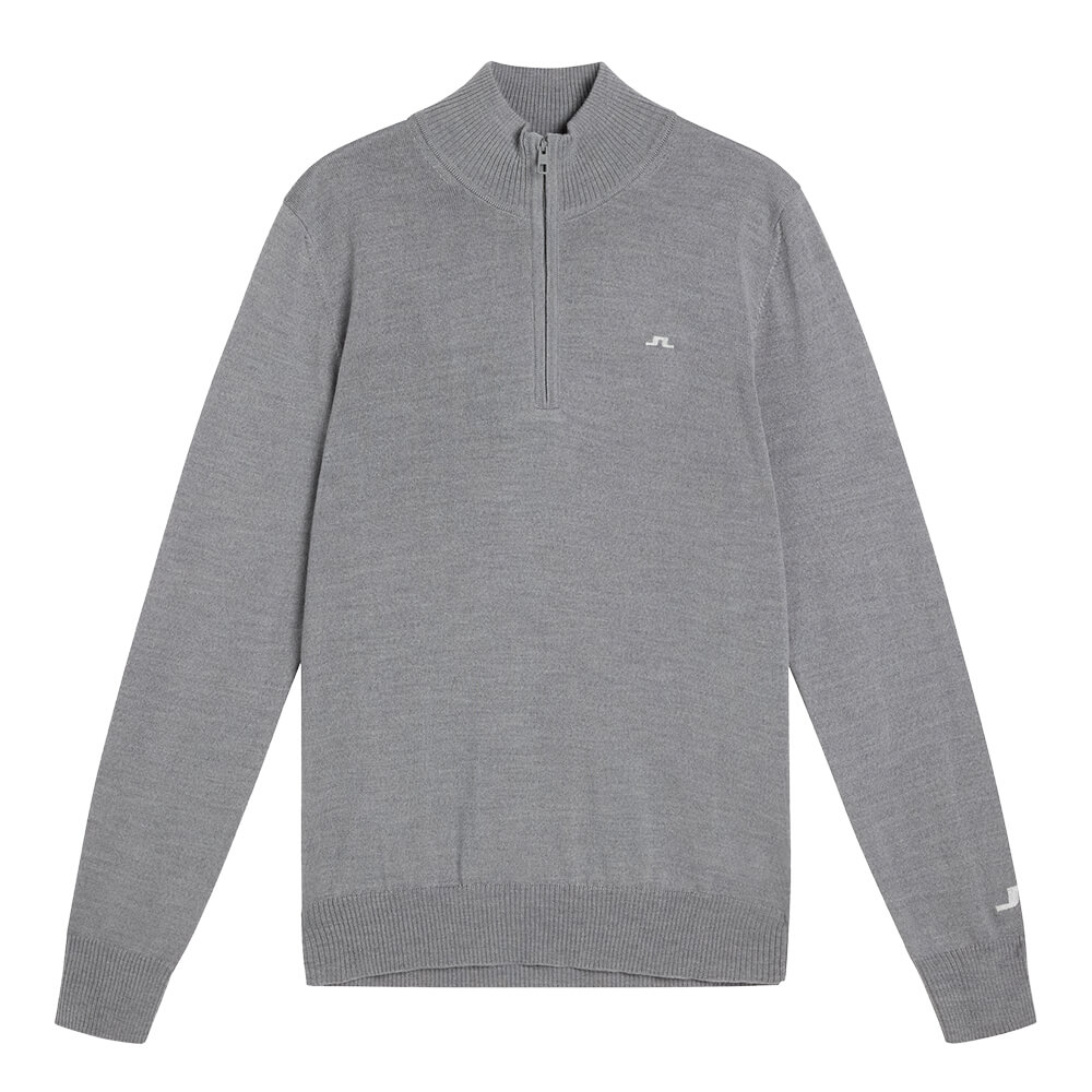 J. Lindeberg Kian Knitted Sweater Grey Melange