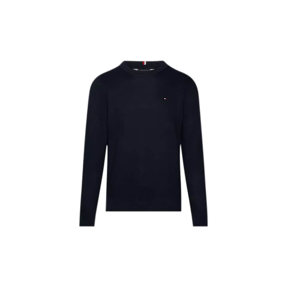Tommy Hilfiger Chain Ridge Structure Crew Neck Desert Sky