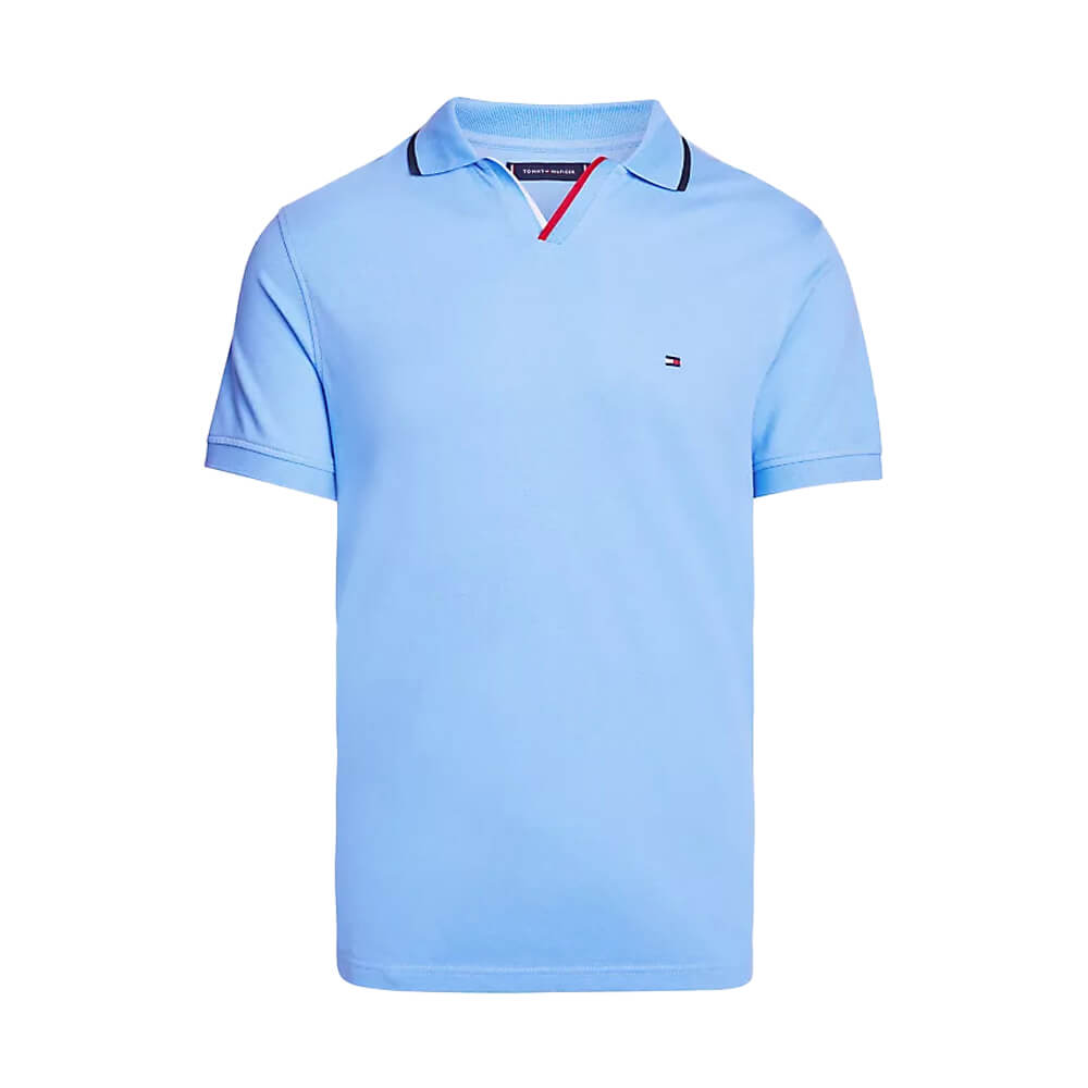 Tommy Hilfiger RWB Tipped V Collar Reg Polo Blue Spell