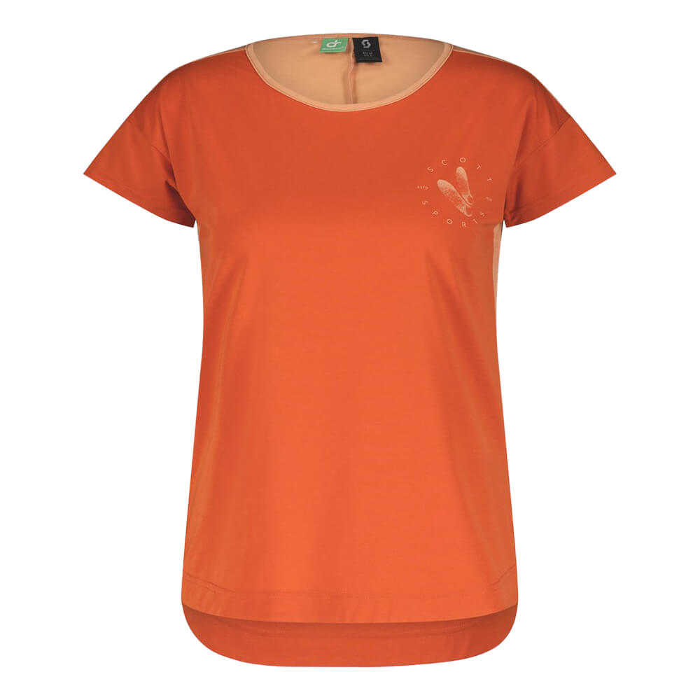 SCOTT W's Trail Flow DRI Shirt Braze Orange/Rose Beige