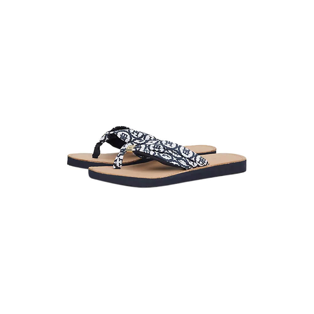 Tommy Hilfiger Emblem Elevated Beach Sandal Space Blue
