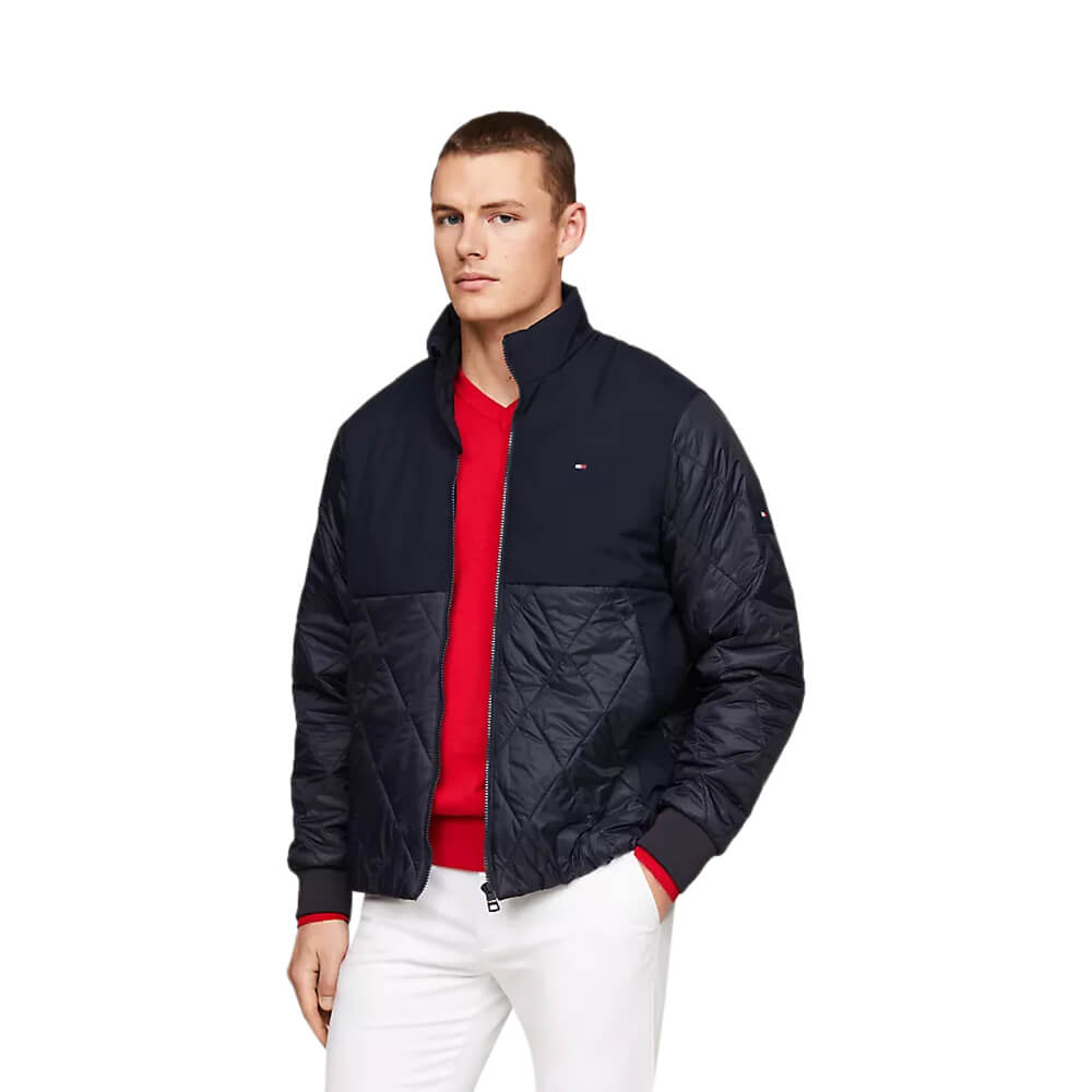 Tommy Hilfiger CL Mix Stand Collar Jacket Desert Sky