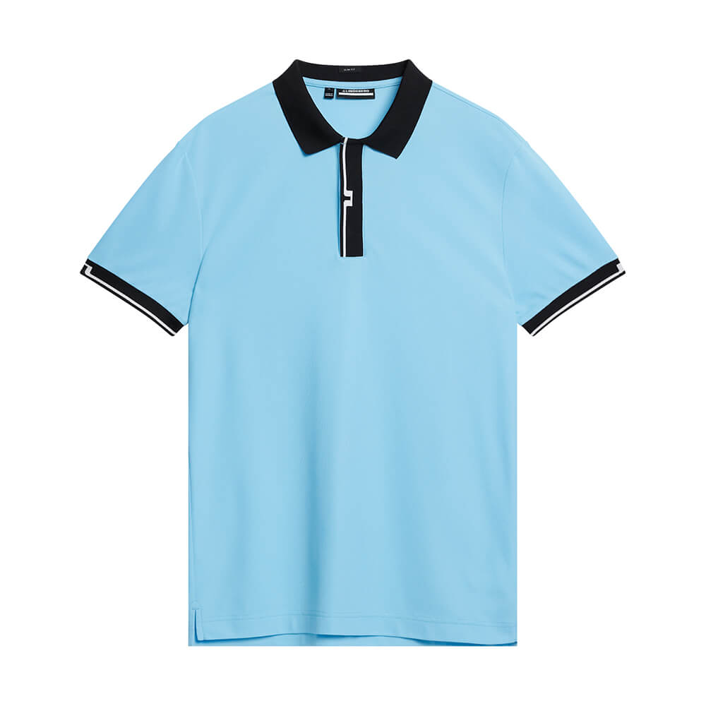 J. Lindeberg Bay Slim Polo Baltic Sea